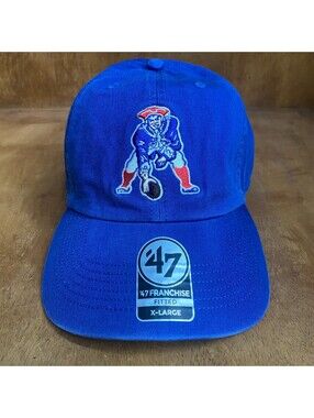 New England Patriots Gridiron Classic Fitted Mens XL Cap '47 Franchise Blue Hat